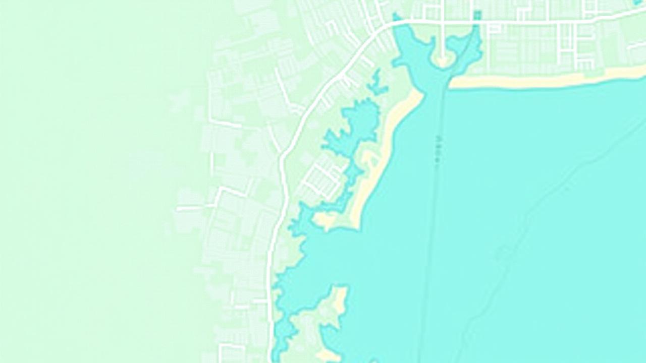 Map showing the general area of Boynton Beach, Florida, near the coast